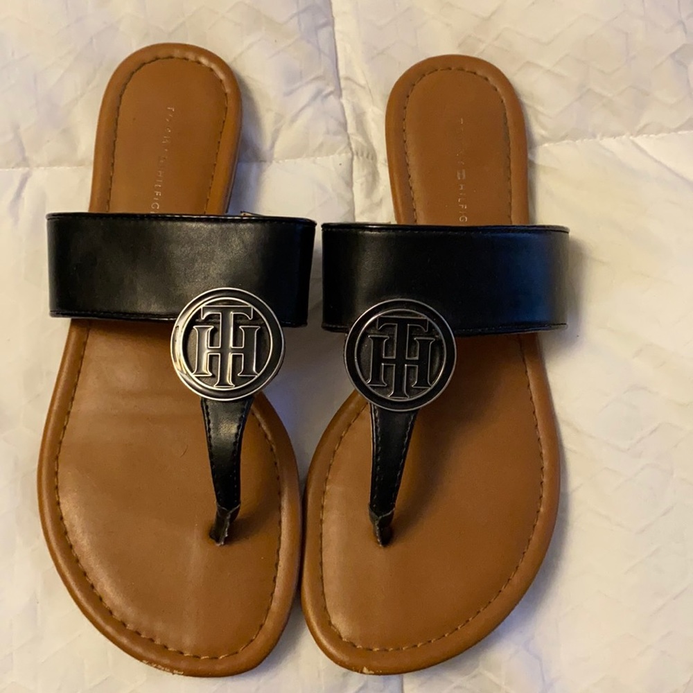 Black Tommy Hilfiger sandal